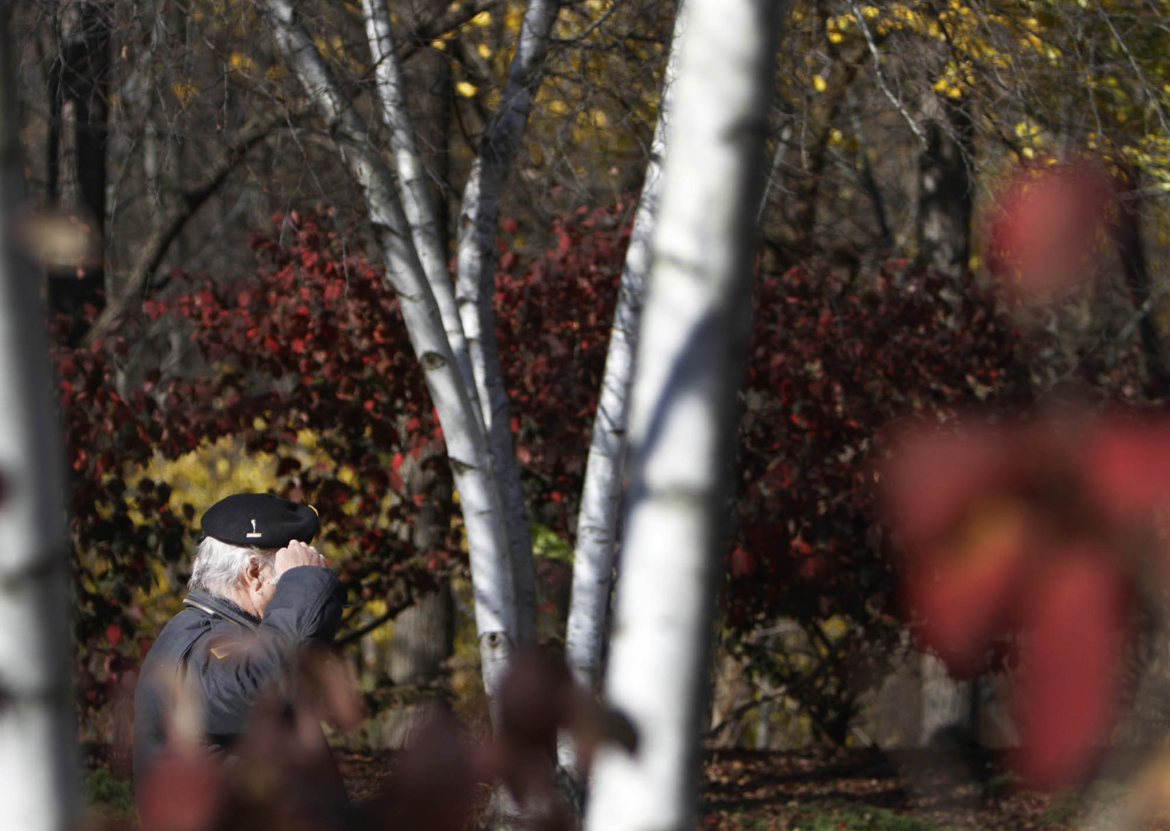 Veterans honored during service at park
